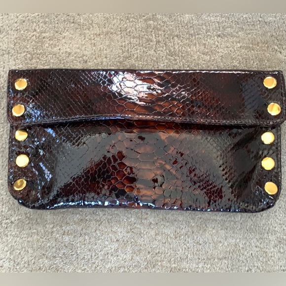 Hammitt Handbags - Hammitt Brown Snake Print Clutch! Excellent Condition!! 🤎